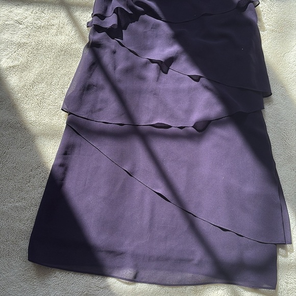 RW&CO Midnight Cascade Dress Purple Ruffle Dress - Picture 5 of 9